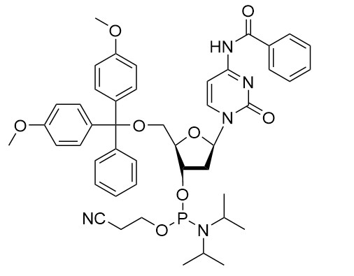 dC ((Bz) -CE-Nucléoside Phosphoramidite Synthèse de l'ADN CAS 102212-98-6