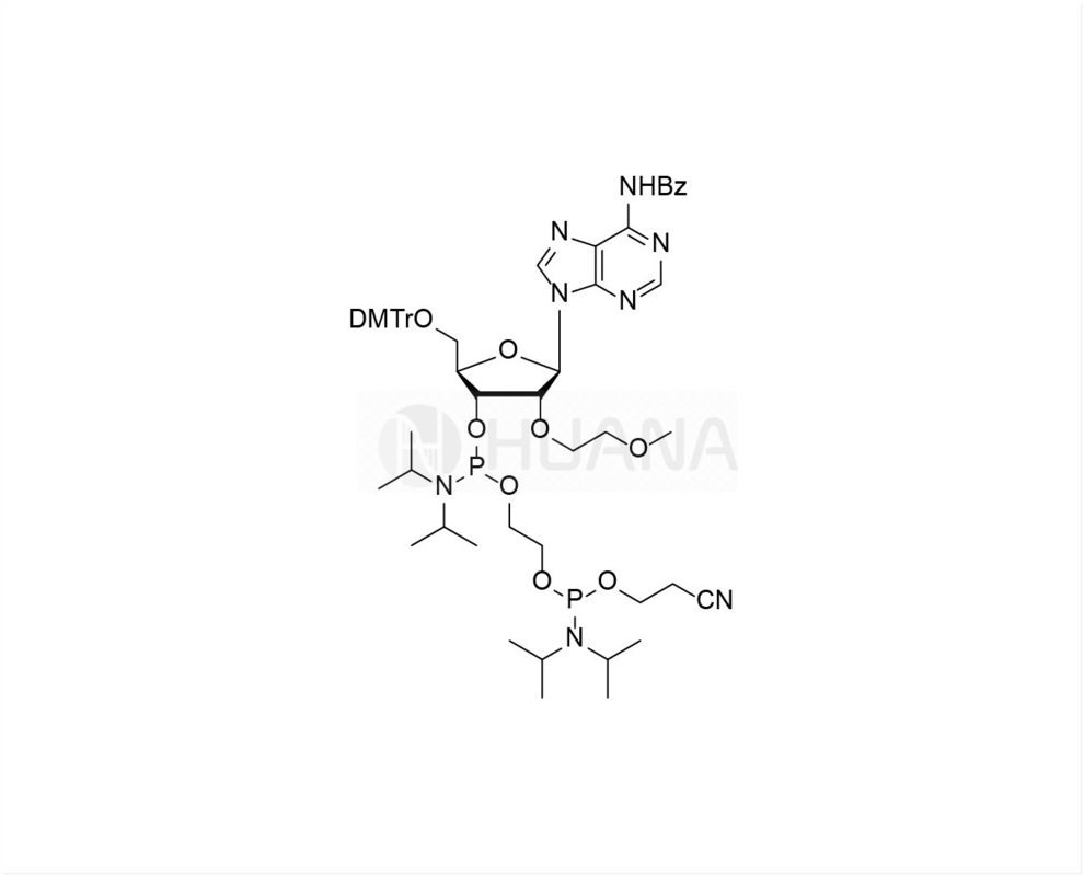 DMTr-2'-O-MOE-rA(Bz)-3'- ((2-cyanoétoxy) ((diisopropylamino) phosphoramidite) -éthyl-diisopropylphosphoramidite