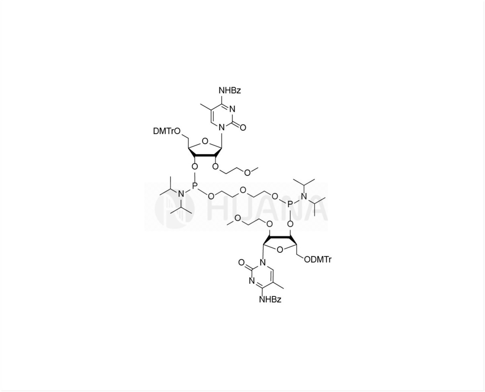 Di ((5'-O-DMTr-2'-O-MOE-5-Me-rC(Bz)-3'-oxy) - ((oxybis ((éthane-1,2-diyl)) - bis ((diisopropylphosphoramidite)