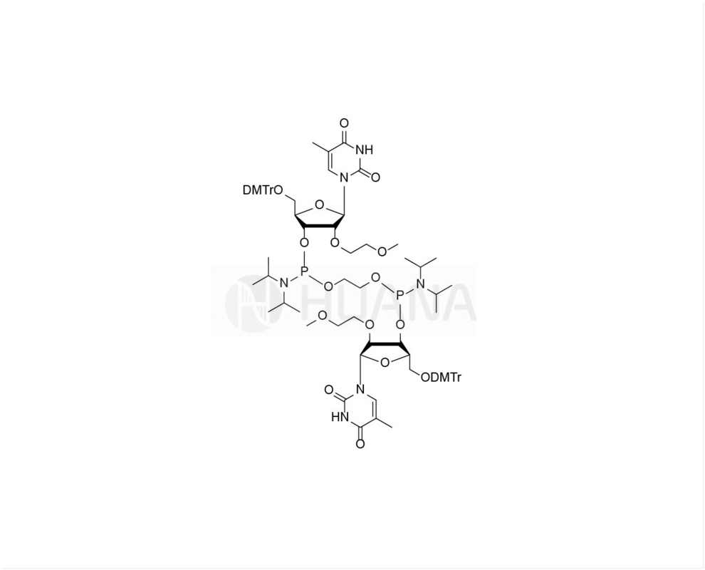 Éthane-1,2-di(5'-O-DMTr-2'-O-MOE-rT-3'-oxy) bis ((diisopropylphosphoramidite)