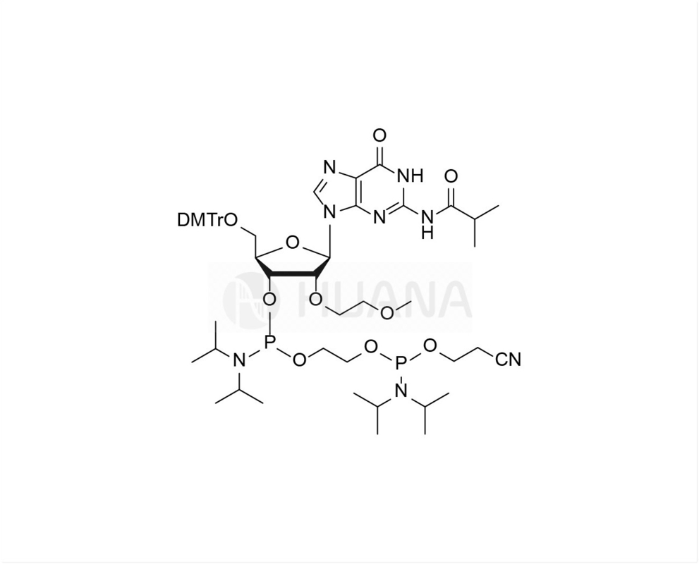 5'-O-DMT-2'-O-MOE-rG ((iBu)-3'- ((2-cyanoétoxy) ((diisopropylamino) phosphoramidite) -éthyl-diisopropylphosphoramidite