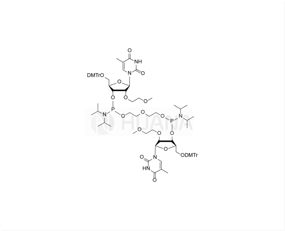 Di ((5'-O-DMTr-2'-O-MOE-rT-3'-oxy) - ((oxybis ((éthane-1,2-diyl)) -bis ((diisopropylphosphoramidite)
