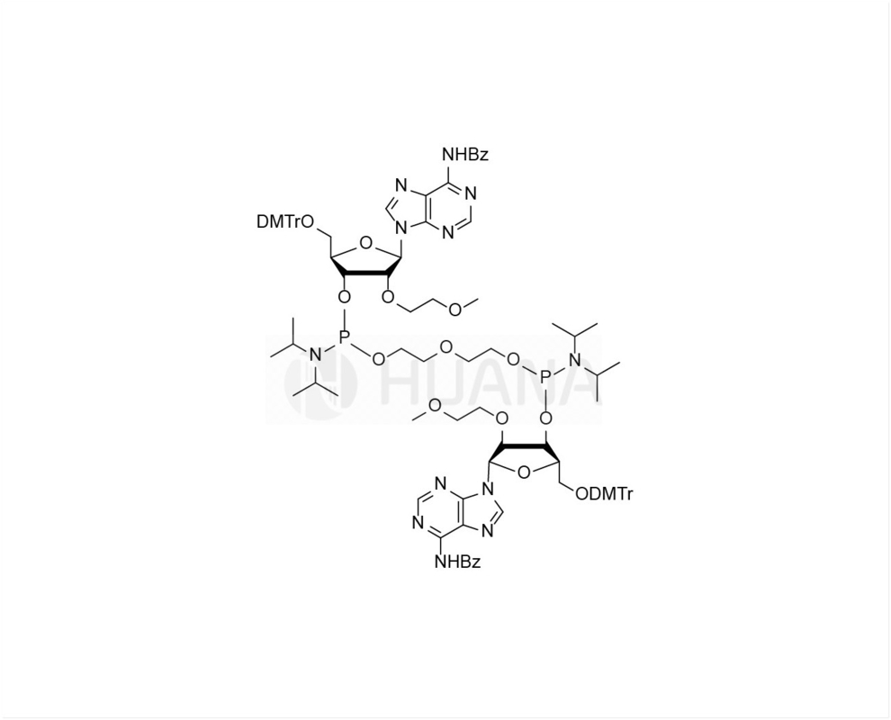 Di ((5'-O-DMTr-2'-O-MOE-rA(Bz)-3'-oxy) - ((oxybis ((éthane-1,2-diyl)) - bis ((diisopropylphosphoramidite)