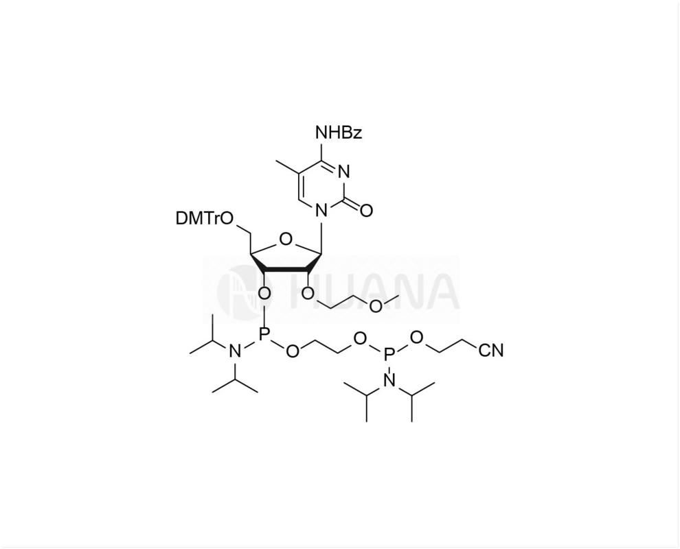 5'-O-DMT-2'-O-MOE-5-Me-rC(Bz)-3'- ((2-cyanoétoxy) ((diisopropylamino) phosphoramidite) -éthyl-diisopropylphosphoramidite
